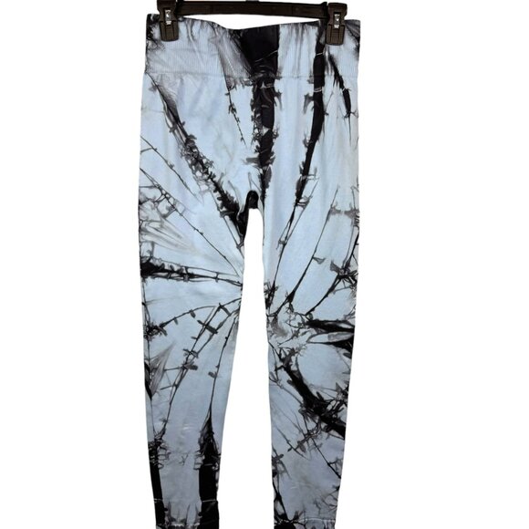 Seamless Pants Womens Medium Stretch Tie Dye Ankle Leggings Activewear Athletic - Picture 1 of 3